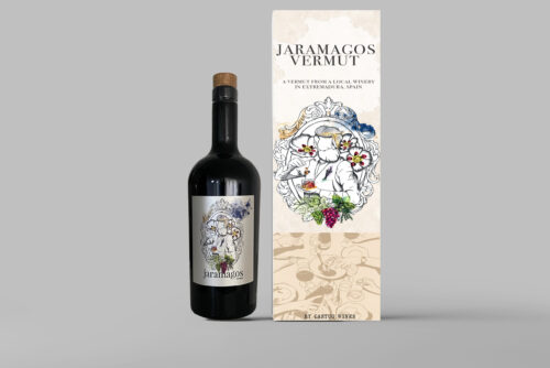 wineboxfront Our Jaramagos Vermut and it's package box it is delivered in.